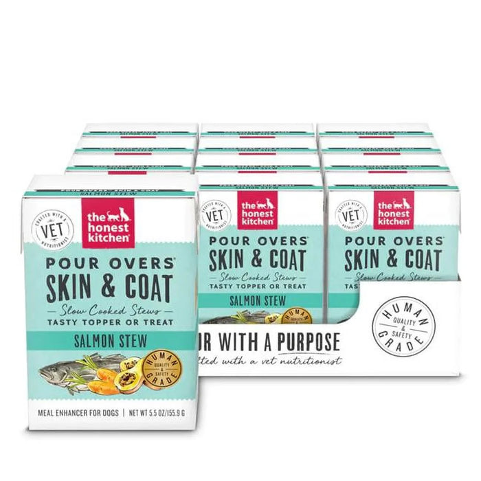 The Honest Kitchen - Salmon Stew, 5.5 oz (Pack of 12) - Dog Skin Coat