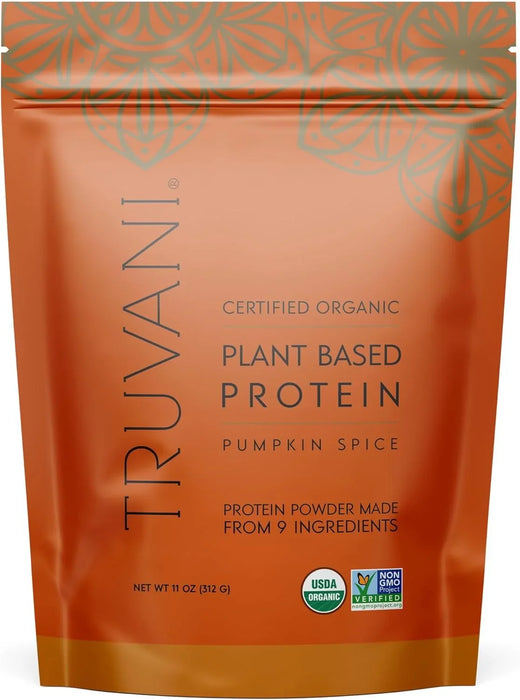 Truvani - Organic Pumpkin Spice Protein Powder, 11 oz - Dairy & Gluten-Free