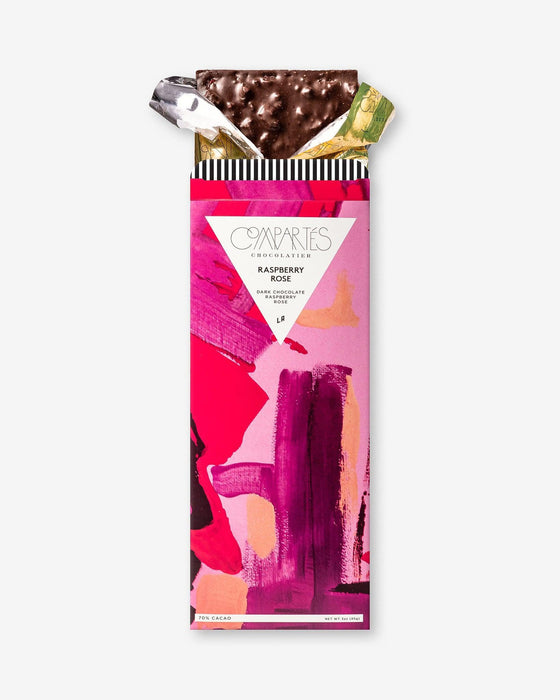 Compartes - 'Raspberry Rose' Dark Chocolate w/ Raspberry & Rose (3OZ | 70%)