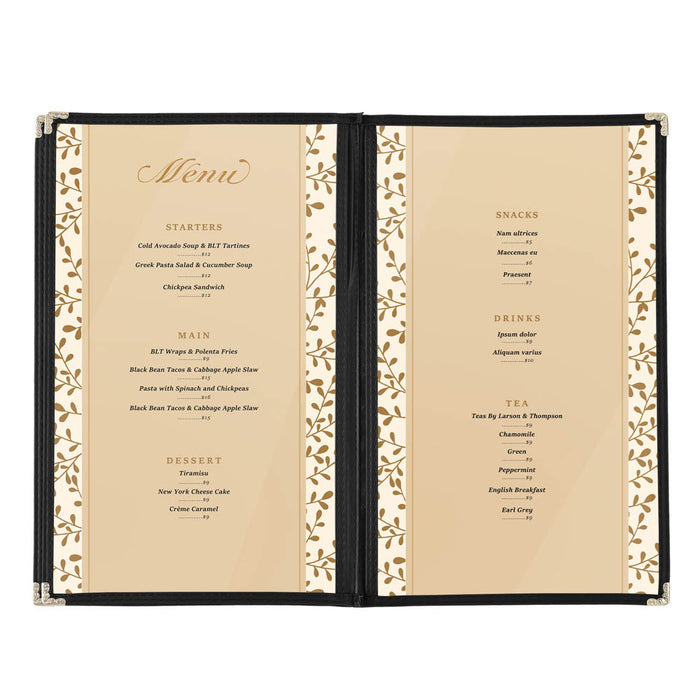 Yescom 60x Menu Covers 8.5x14 Restaurant Cafe 6 View