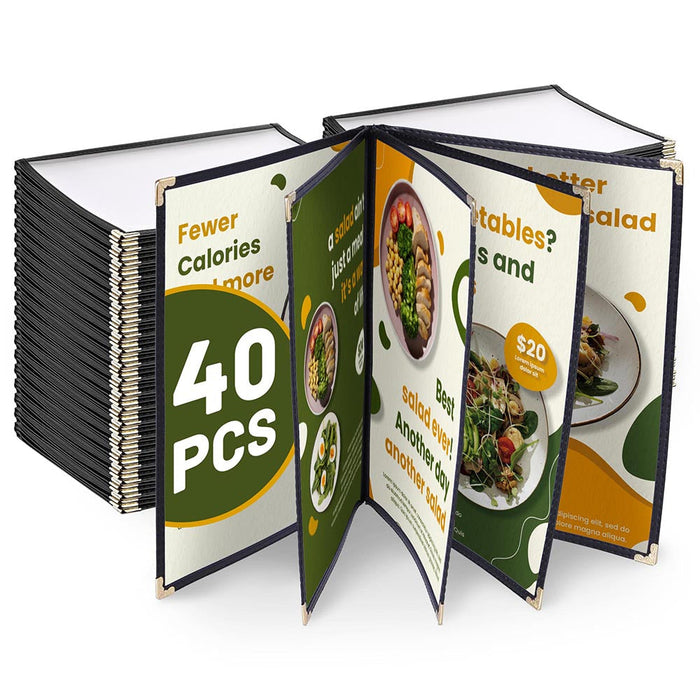 Yescom 40x Menu Covers 8.5x14 Restaurant Cafe 5-Page