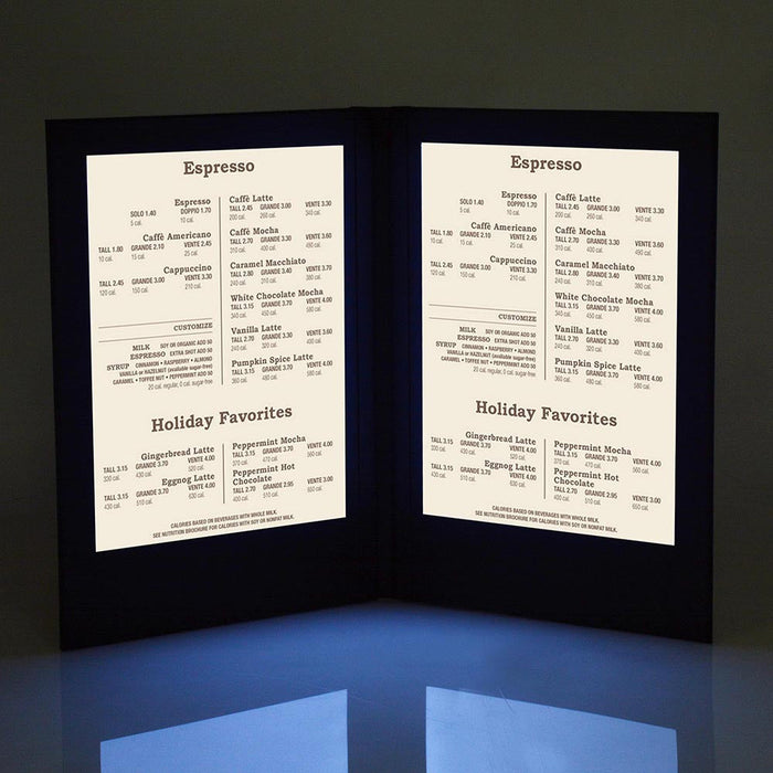 Yescom LED Back Lit Menu Holder 8.5x11in