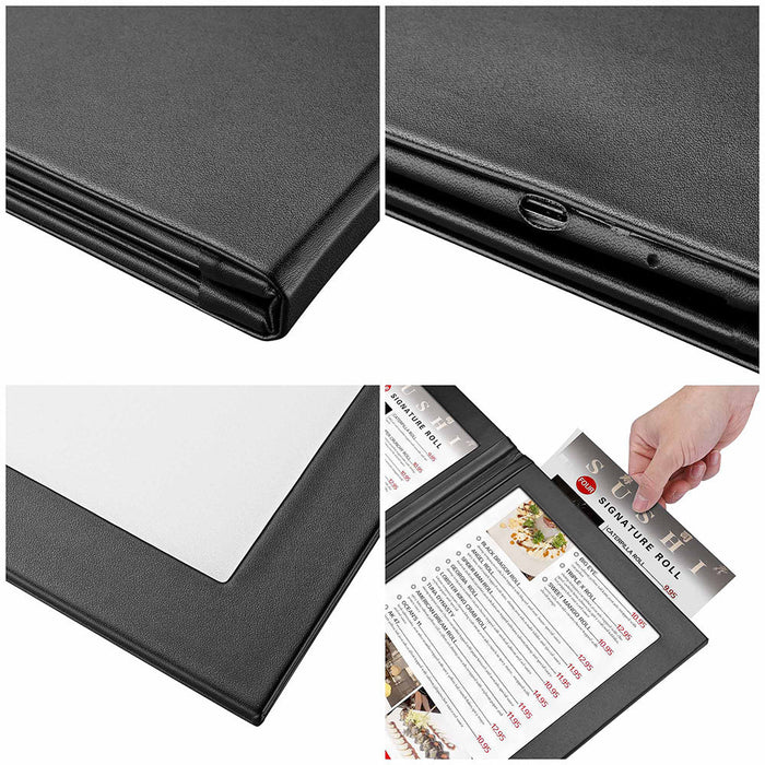 Yescom Personalized Menu Covers LED Menu Cover Dual Page 8.5x14in Set(5)