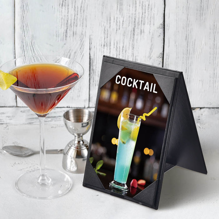 Yescom LED Backlit Table Tent Double Sided 5.5x8.5in Menu Stand