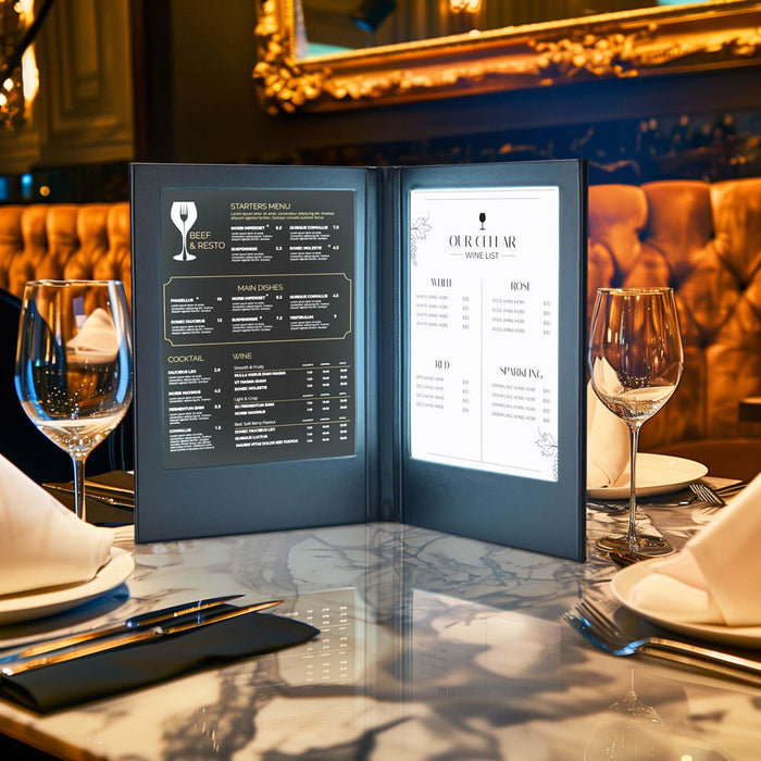 Yescom LED Menu Cover Backlit Menu Holder