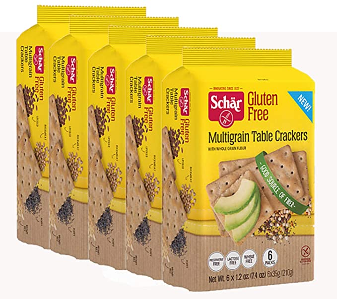 Schar Multigrain Table Crackers, 5-Pack (7.4 Oz Each)