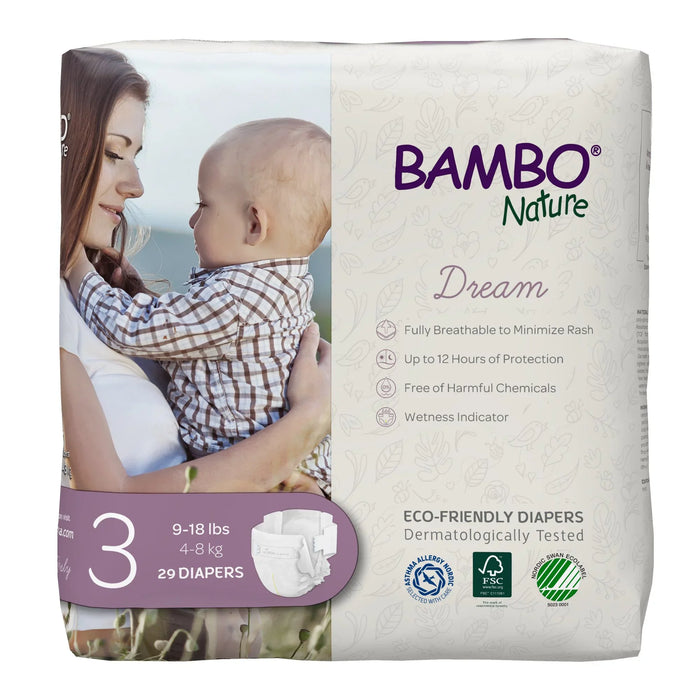 Bambo Nature Premium Size 3 Diapers - 29 Diapers/Pack