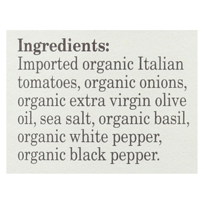 Organico Bello Basil Tomato Pasta Sauce 25 oz – Organic Italian Sauce (Case of 6)