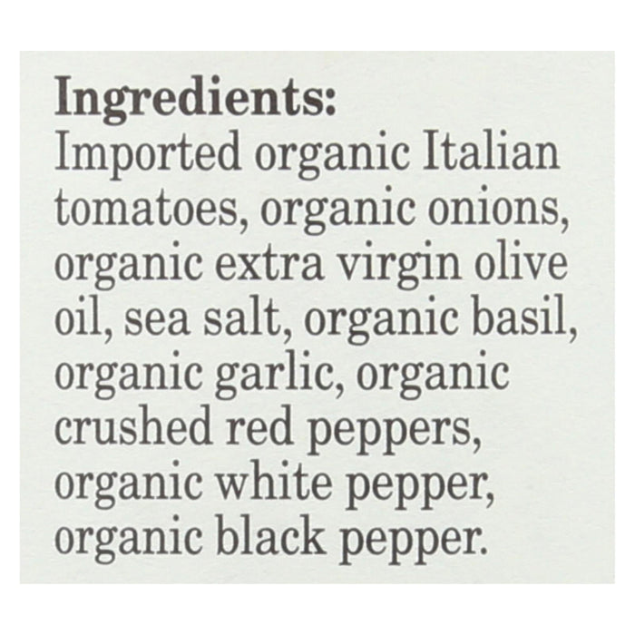 Organico Bello Spicy Marinara Sauce 25 oz – Organic Italian Tomato Pasta Sauce (Case of 6)