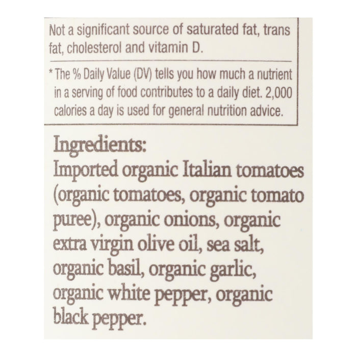 Organico Bello Marinara Pasta Sauce 25 oz – Organic Italian Tomato Sauce (Case of 6)