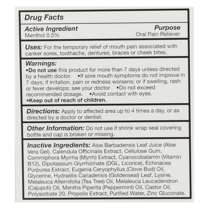 Quantum Canker Care+ Oral Gel 0.33 oz – Natural Pain Support for Mouth Sores