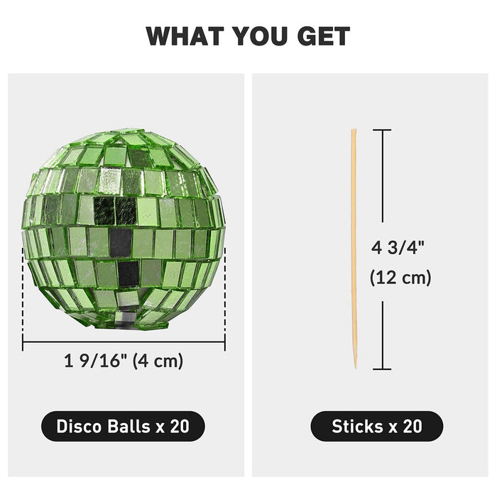 Yescom 20x Small Mirror Disco Balls Party Decortion