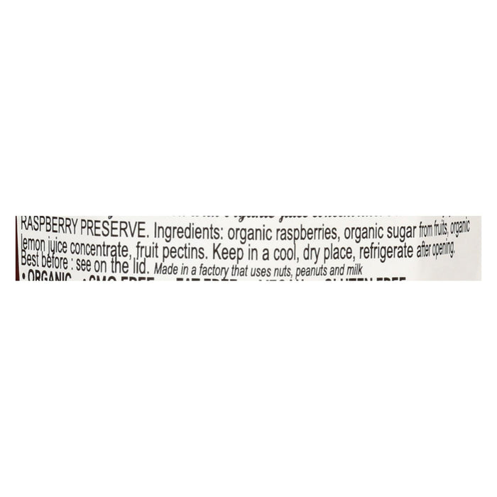 Lucien Georgelin Organic Raspberry Fruit Spread (11.28 Oz Jar, 6-Pack) - 100% Fruit, Vegan, Gluten-Free Jam, Non-GMO