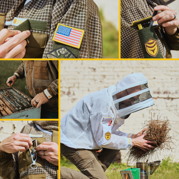 Sting Stopper Professional Ventilated Beekeeping Jacket - Beekeeper White