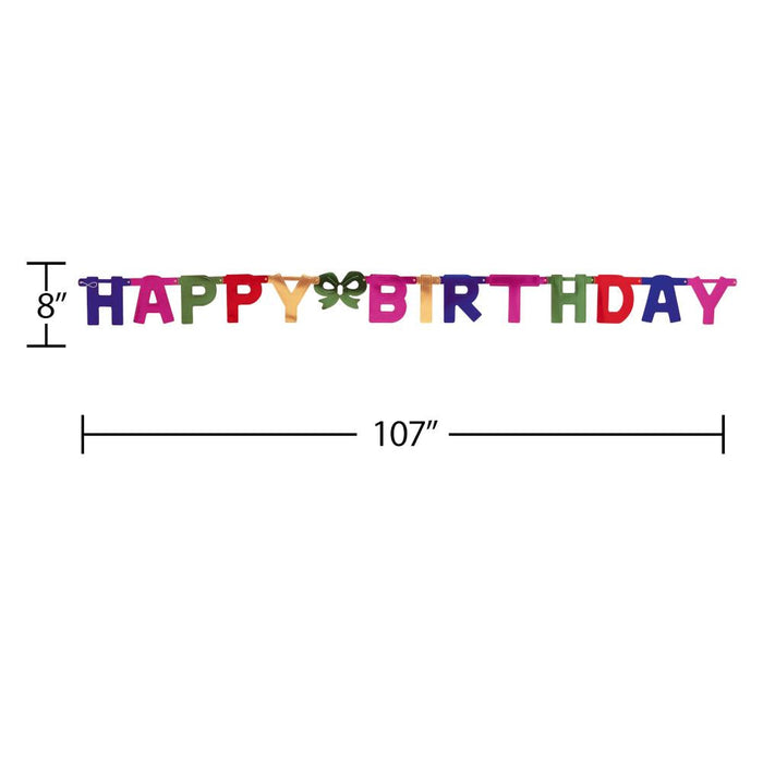 Bulk Large Happy Birthday Party Banners (12 per Case)