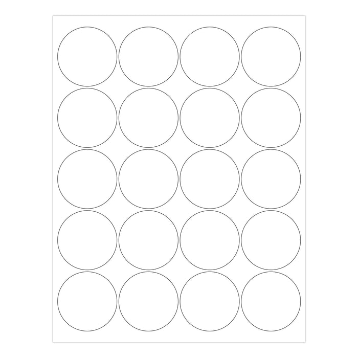 2" Printable Round Labels: 500/Pack