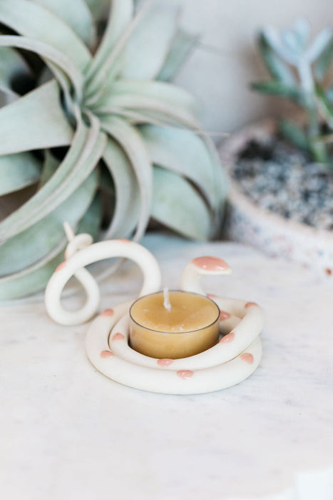 Ceramic Snake Tealight Holder