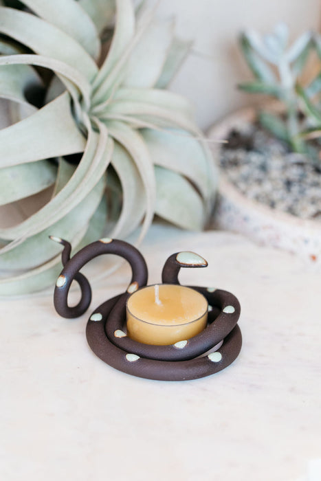 Ceramic Snake Tealight Holder