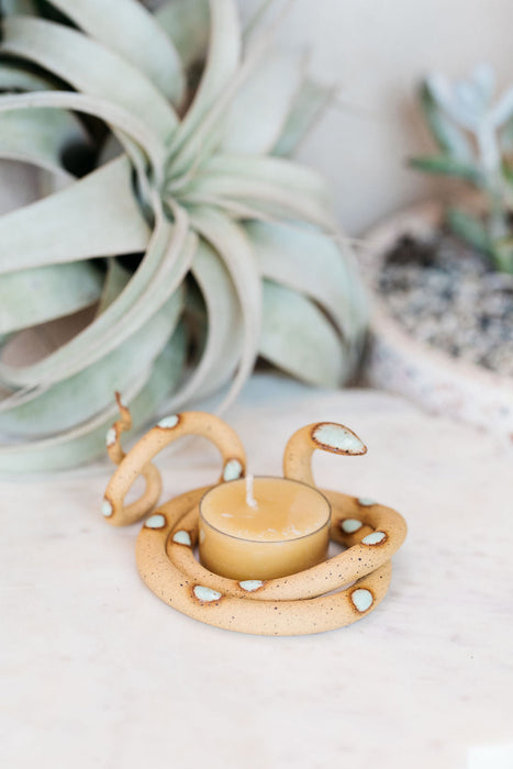 Ceramic Snake Tealight Holder