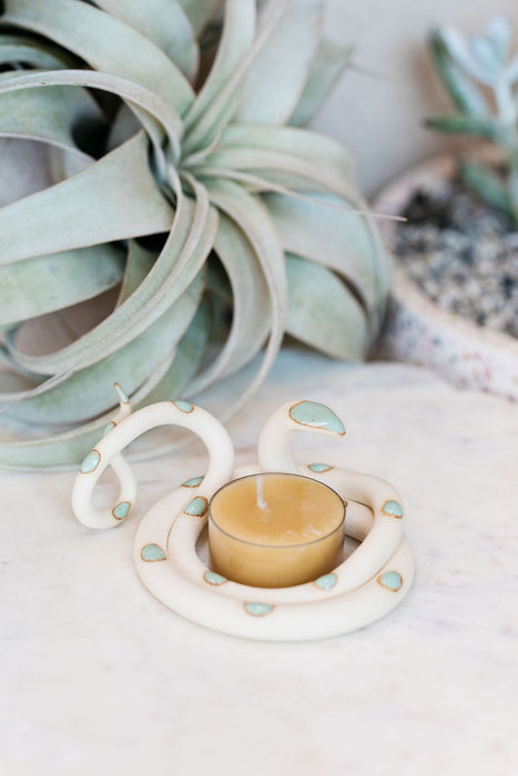 Ceramic Snake Tealight Holder