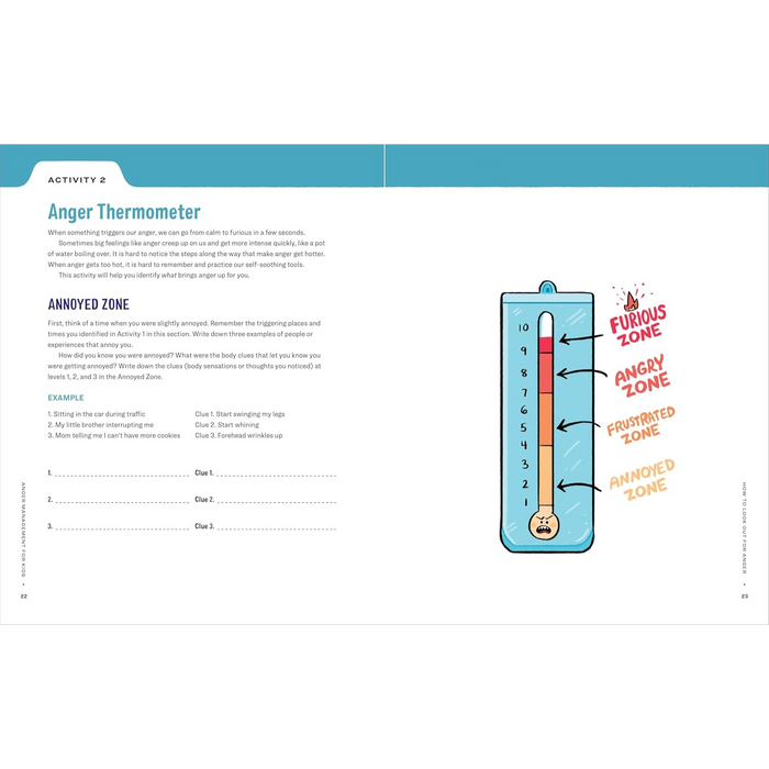 Anger Management Workbook for Kids: 50 Fun Activities to Help Children Stay Calm and Make Better Choices When They Feel Mad (Spiral Bound)