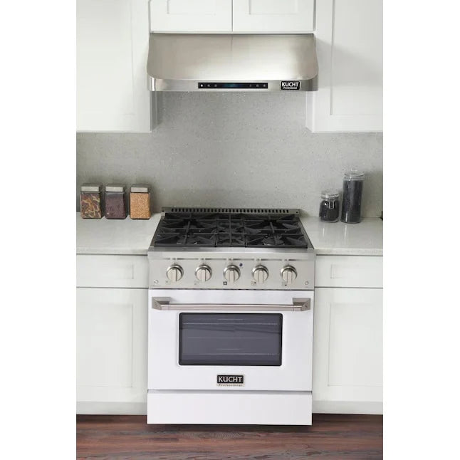 Kucht 30” Pro-Style Kitchen Dual Fuel Range - KDF302/LP-W
