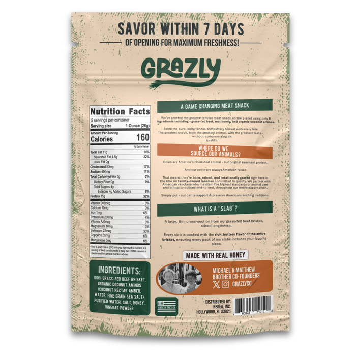 Raw Honey & Coconut Aminos Brisket Slabs