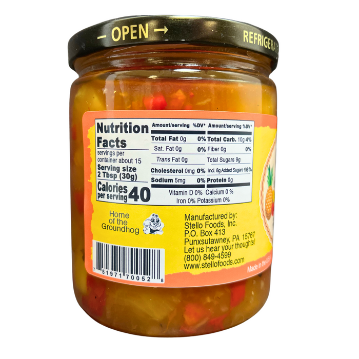 Stello Foods - Rosie's Roasted Pineapple Salsa 16 oz