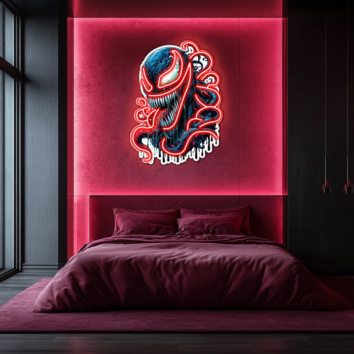 UV Printed Venom  Neon Wall Art- LV0055