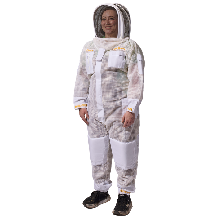 Sting Stopper Professional Ventilated Beekeeping Suit - Beekeeper White