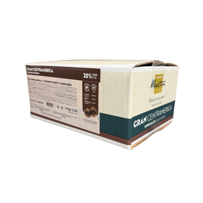 Master Martini Gran Centroamerica Dark Compound Chocolate Discs – 20% Cocoa, 10kg (22lb)