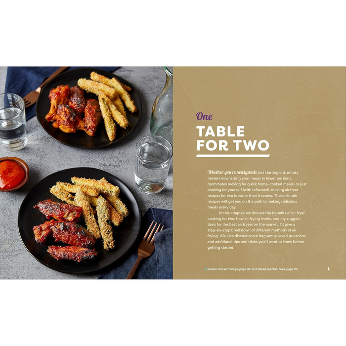 The Essential Air Fryer Cookbook for Two: Perfectly Portioned Recipes for Healthier Fried Favorites