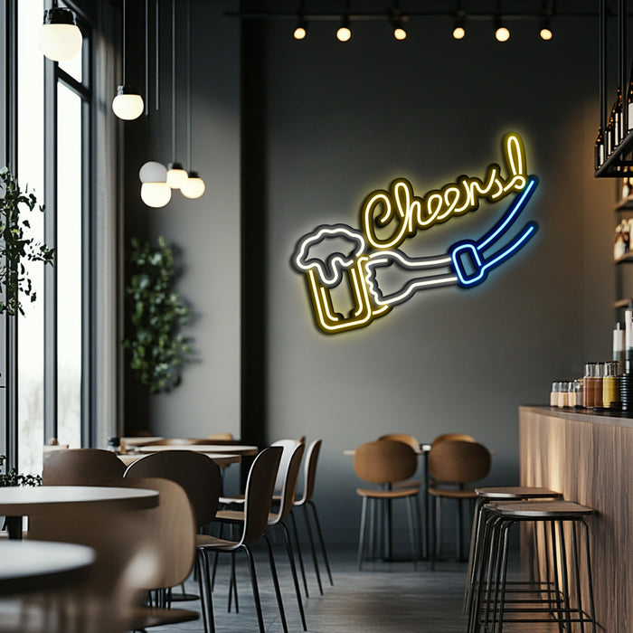 Cheers Metal Neon Wall Art- LN0029