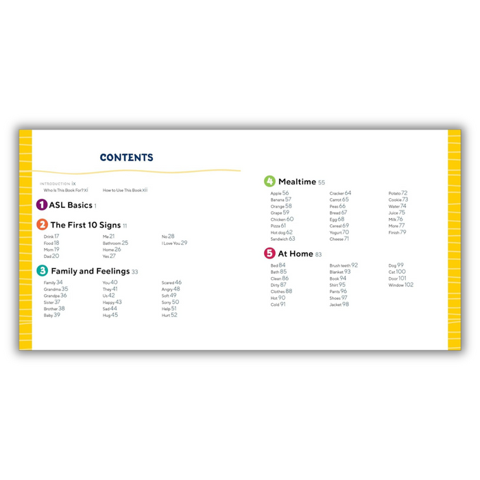 American Sign Language for Kids: 101 Easy Signs for Nonverbal Communication (Spiral Bound)