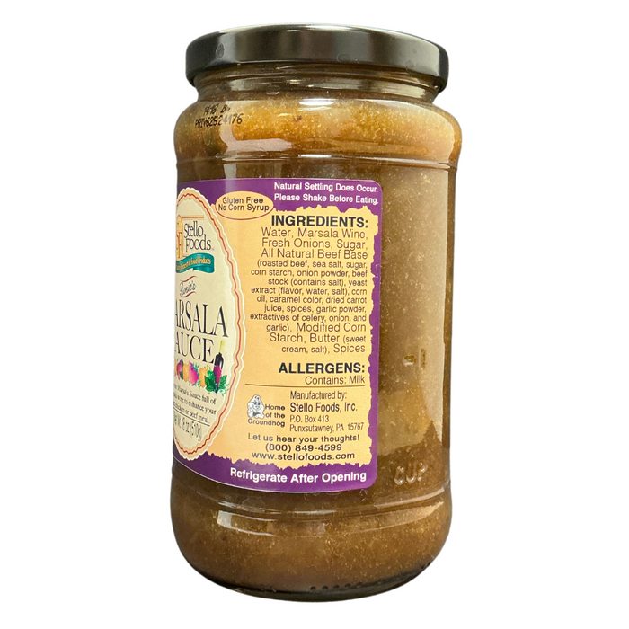 Stello Foods - Rosie's Marsala Sauce 18 oz