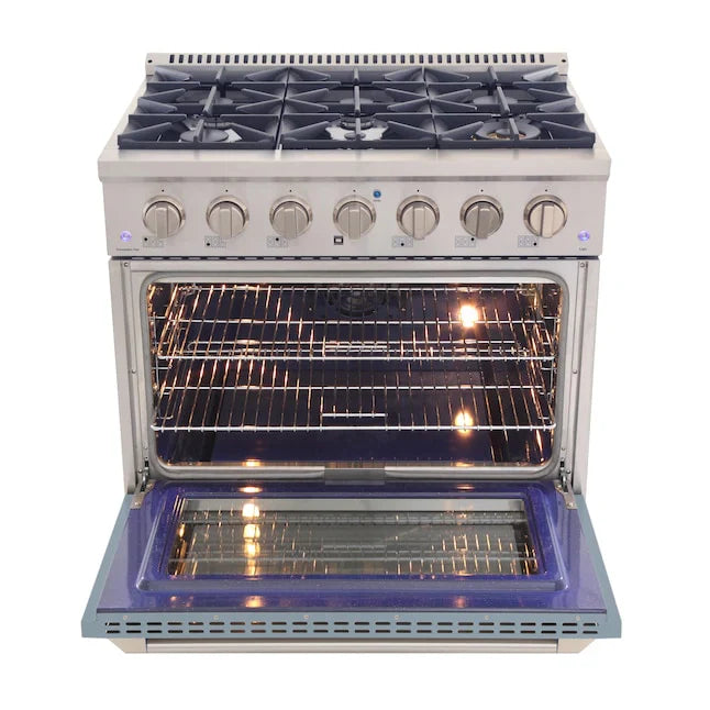 Kucht 36” Pro-Style Kitchen Dual Fuel Range - KDF362/LP-LB