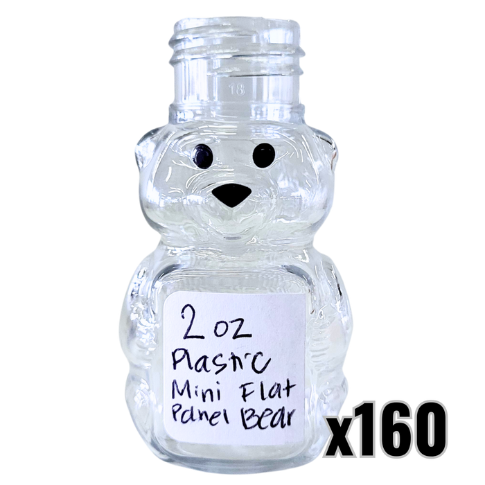 2 oz Plastic Mini Flat Panel Honey Bears