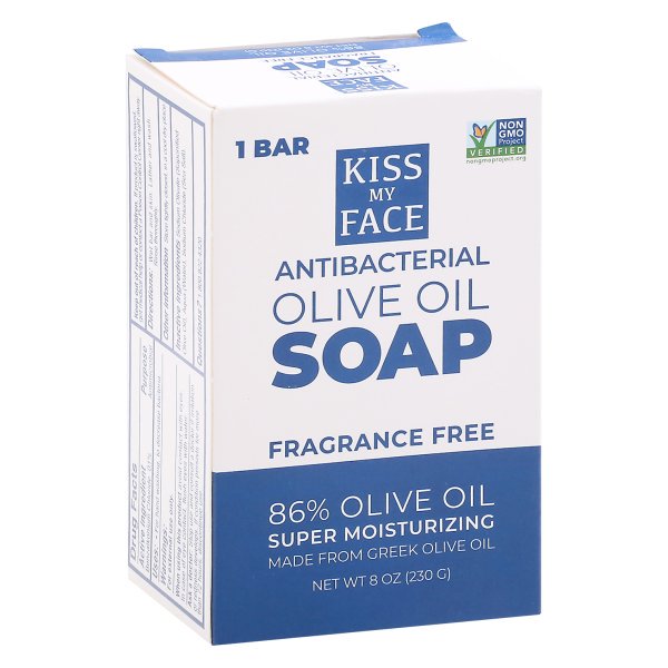Kiss My Face Antibacterial Olive Oil Soap Bar - 8 Oz