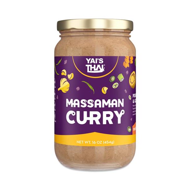 Yai's Thai Sauce Curry Paste Massaman, 6 x 16-Oz. Bottles