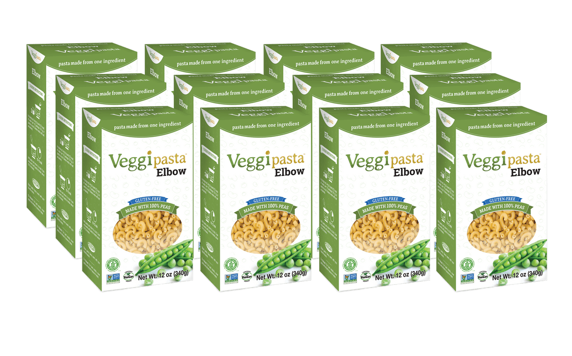 Veggipasta Gluten Free Organic Pea Pasta Elbow - 12 Oz - Case of 12