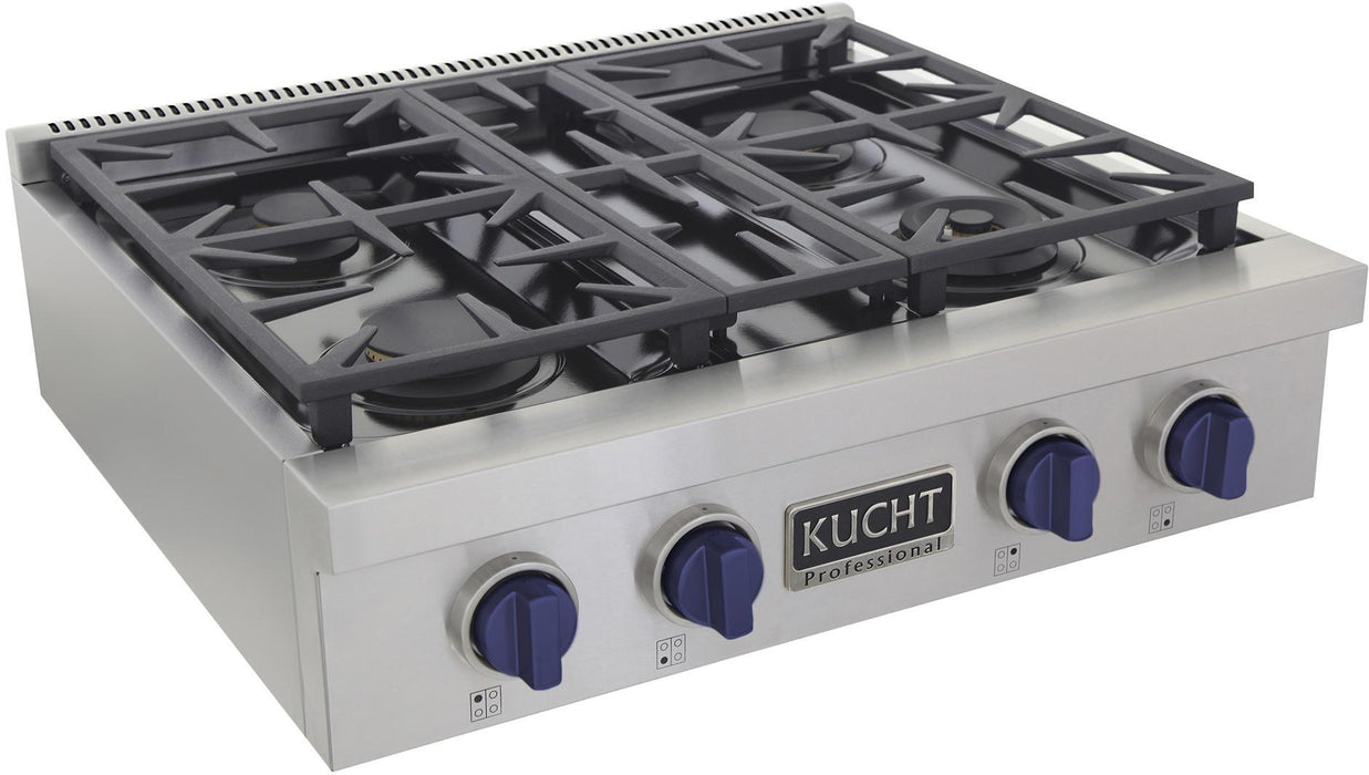 Kucht 30" 4 Burners Stainless Propane Cooktop KFX309T/LP-B