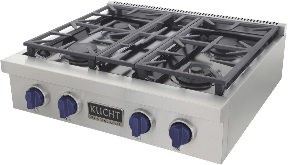 KUCHT 30 Inch Gas Sealed Burner Rangetop KFX309T-B