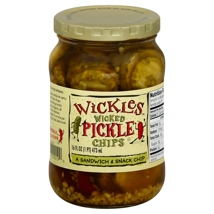 Wickles Pickles Chips: 6-Pack of 16 Oz. Bite-Sized Dill Pickle Bliss!