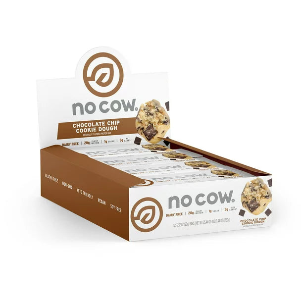 No Cow Cookie Dough Bars, 2.12 Oz (Pack of 12)