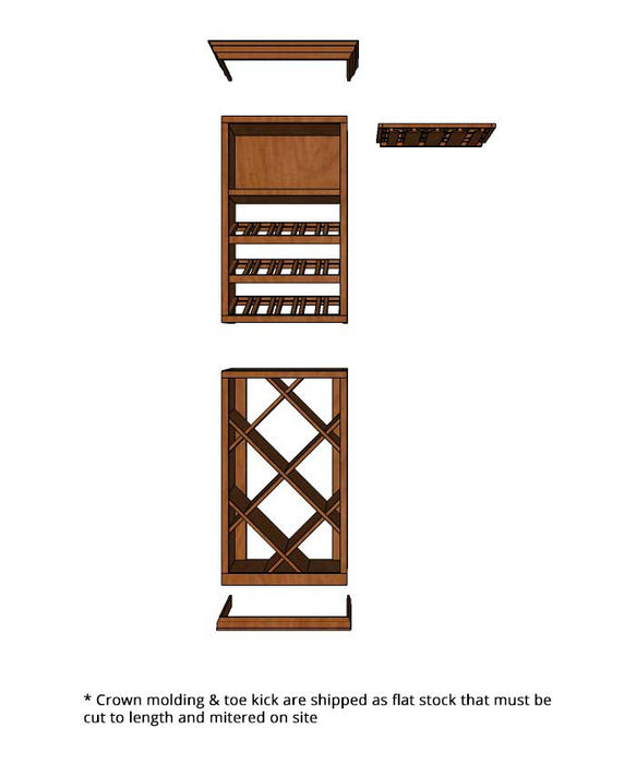 2 Foot Wine Cellar - 101 Bottle Capacity