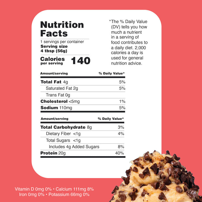 Double Chocolate Chip Protein Cookie Dough