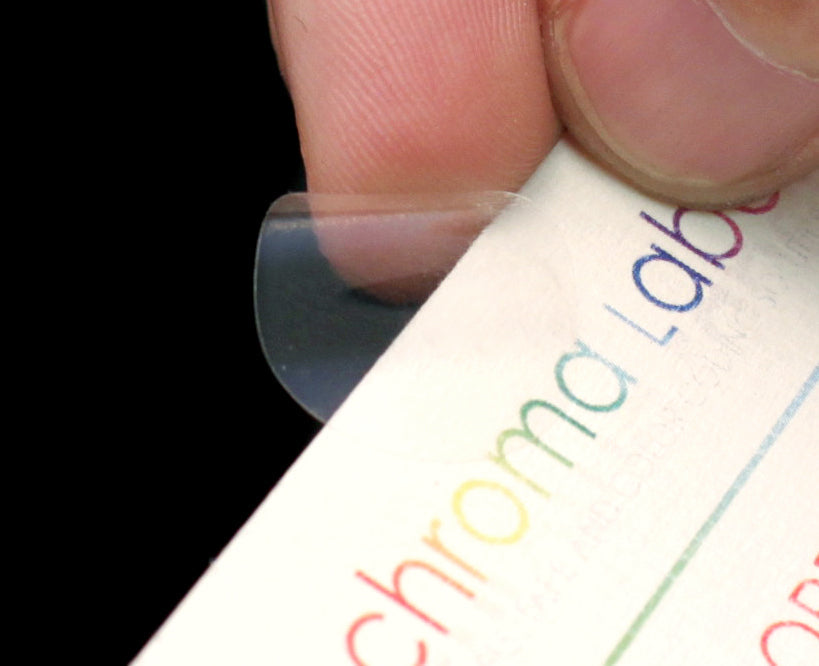 3/4" Crystal Clear Wafer Seals: 1,000/Roll - Perf. & Non-Perf.