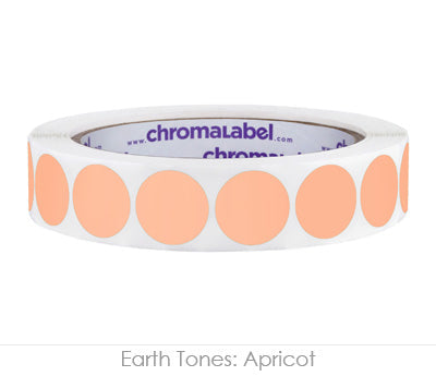 3/4" Permanent Round, Color-Code Dots: 1,000/Roll