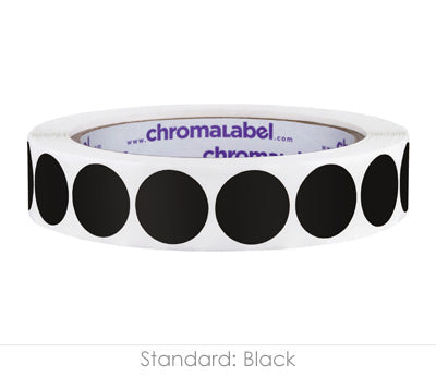 3/4" Permanent Round, Color-Code Dots: 1,000/Roll