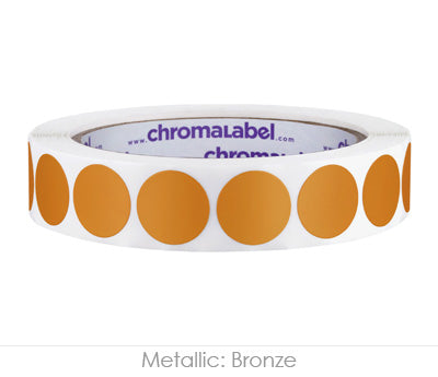 3/4" Permanent Round, Color-Code Dots: 1,000/Roll